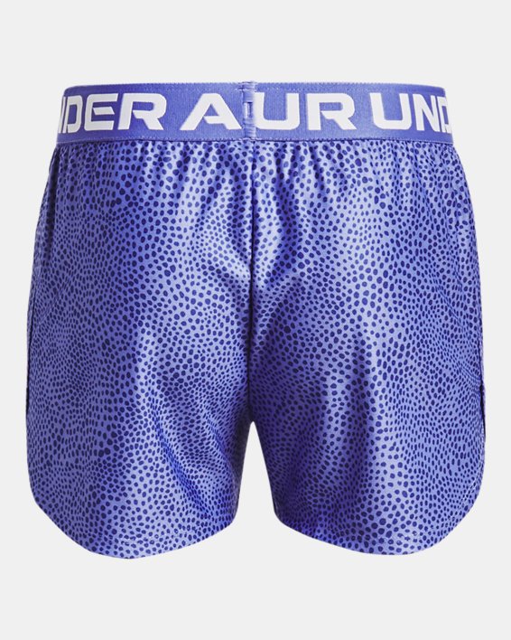 Girls' UA Play Up Printed Shorts, Blue, pdpMainDesktop image number 1